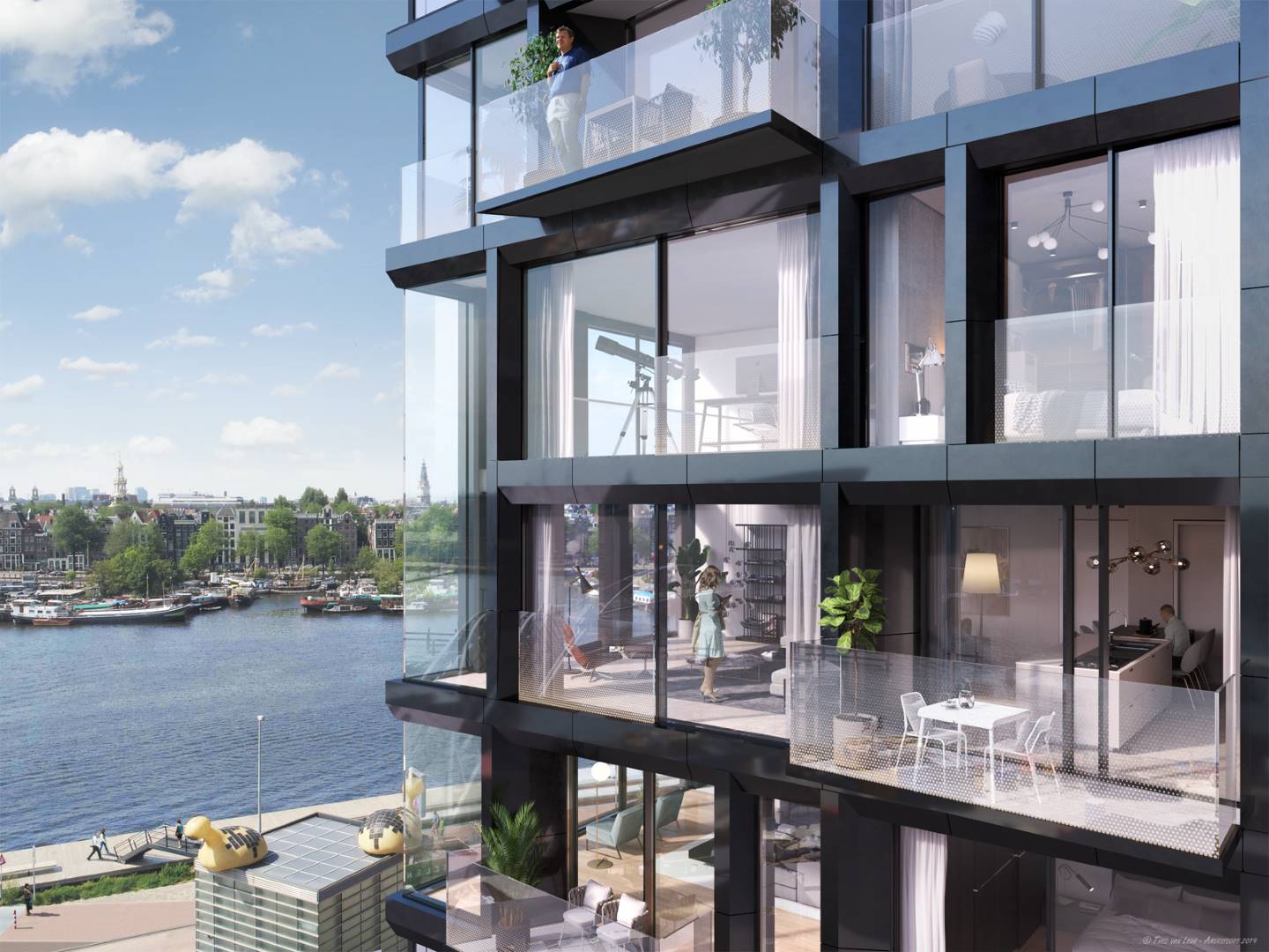 Oosterdokseiland in Amsterdam, BPD