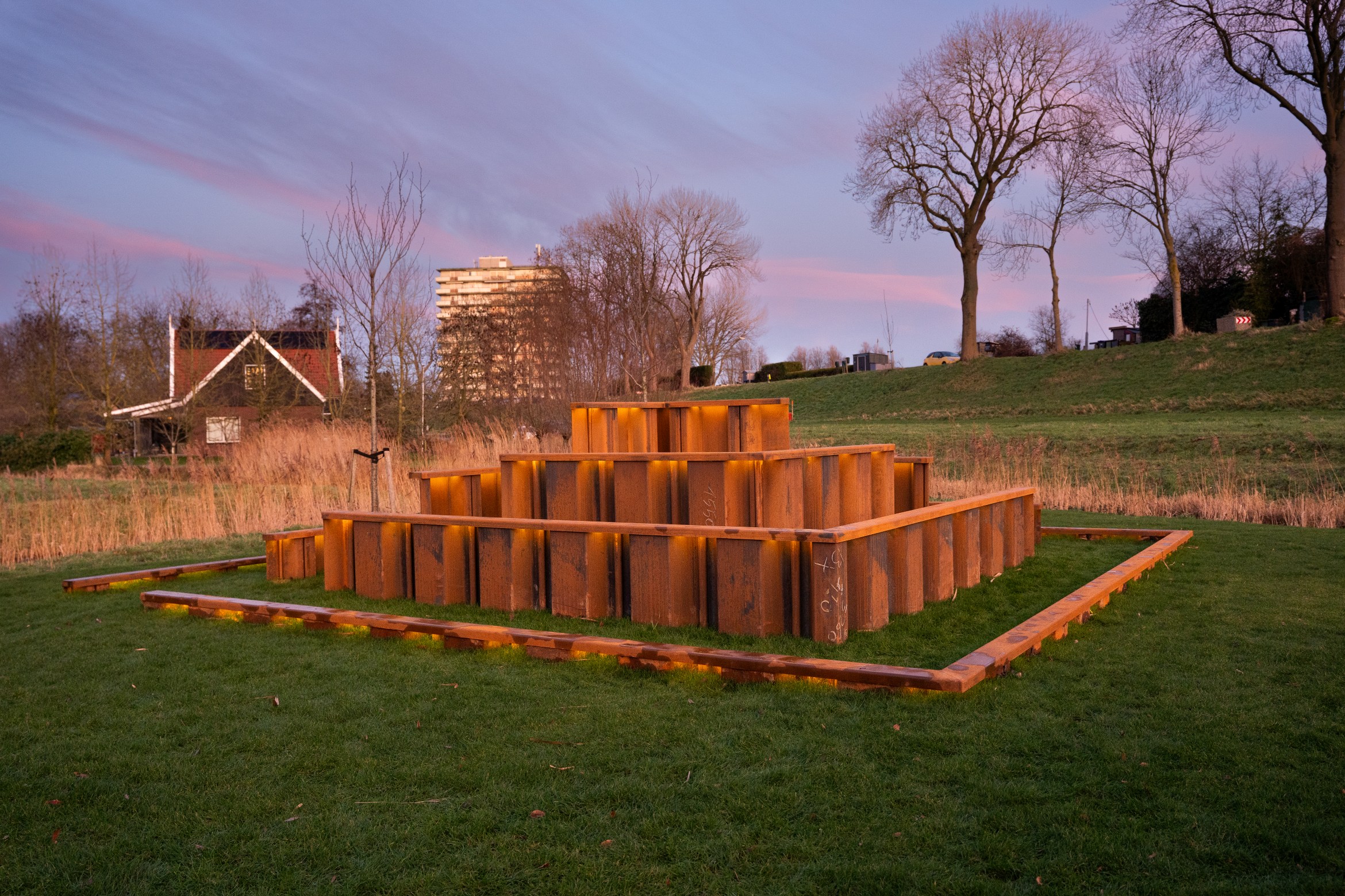 Kunstwerk Polderdiepten vormt nieuw herkenningspunt voor wijk De Tuinderij Oost in Zuidoostbeemster